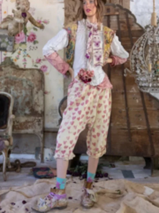 Magnolia Pearl Shorts 229 - Printed Cali Sweat Shorts - Ever Hearts - Picture 6 of 6